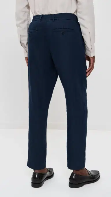NN07 Billie Drawstring Linen Pants Navy Blue | Thumbnail 3 NN07 Billie Drawstring Linen Pants Navy Blue | Thumbnail 3