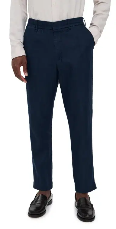 NN07 Billie Drawstring Linen Pants Navy Blue | Thumbnail 1 NN07 Billie Drawstring Linen Pants Navy Blue | Thumbnail 1