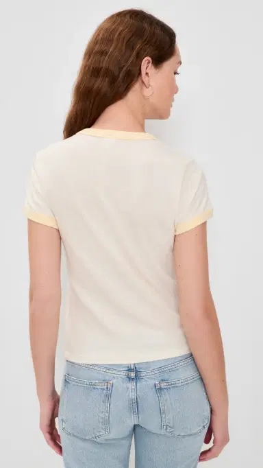 RE/DONE 60s Slim Ringer Dumbo Tee | Thumbnail 3 RE/DONE 60s Slim Ringer Dumbo Tee | Thumbnail 3