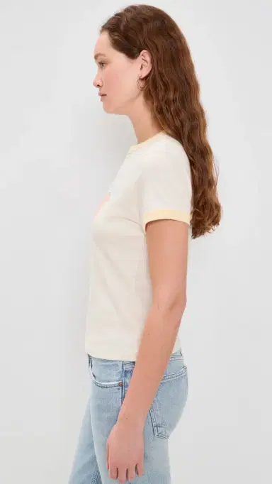 RE/DONE 60s Slim Ringer Dumbo Tee | Thumbnail 4 RE/DONE 60s Slim Ringer Dumbo Tee | Thumbnail 4