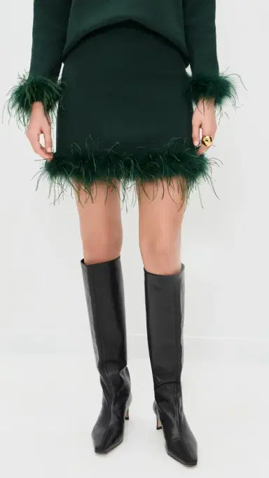 Never Fully Dressed Jake Knit Pencil kirt Green | Thumbnail 3 Never Fully Dressed Jake Knit Pencil kirt Green | Thumbnail 3