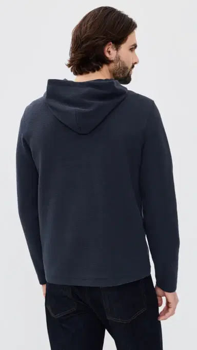 Vince Double Face Pullover Hoodie Coastal | Thumbnail 3 Vince Double Face Pullover Hoodie Coastal | Thumbnail 3