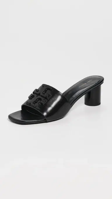 Tory Burch Ines Mule Sandals 55mm Perfect Black | Thumbnail 2 Tory Burch Ines Mule Sandals 55mm Perfect Black | Thumbnail 2
