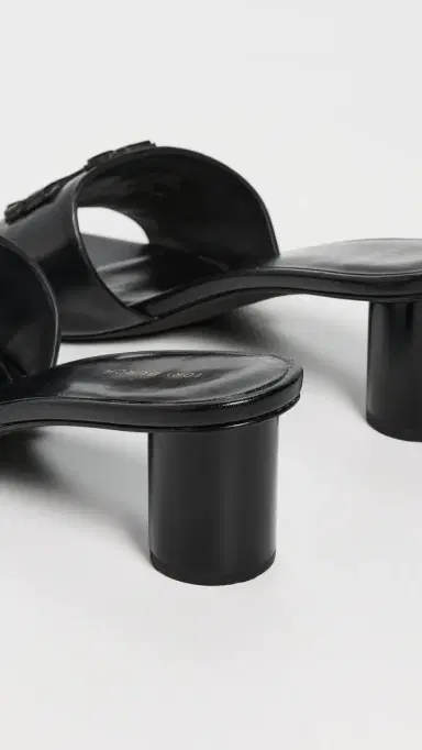 Tory Burch Ines Mule Sandals 55mm Perfect Black | Thumbnail 4 Tory Burch Ines Mule Sandals 55mm Perfect Black | Thumbnail 4
