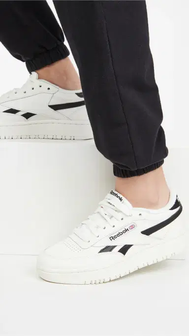 REEBOK Club C Double Sneakers Chalk/Core Black/Chalk 8 | Thumbnail 3 REEBOK Club C Double Sneakers Chalk/Core Black/Chalk 8 | Thumbnail 3