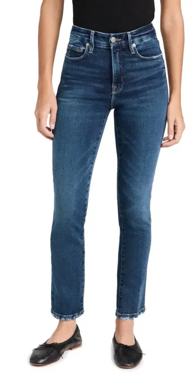 GOOD AMERICAN Good Legs Straight Jeans indigo511 | Thumbnail 1 GOOD AMERICAN Good Legs Straight Jeans indigo511 | Thumbnail 1