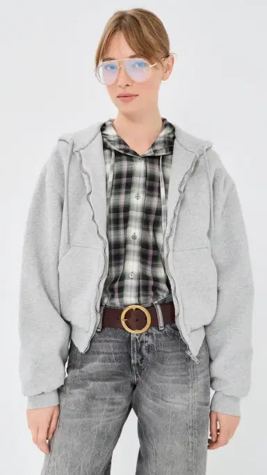 Acne Studios Hooded Sweatshirt Grey elange | Thumbnail 2 Acne Studios Hooded Sweatshirt Grey elange | Thumbnail 2