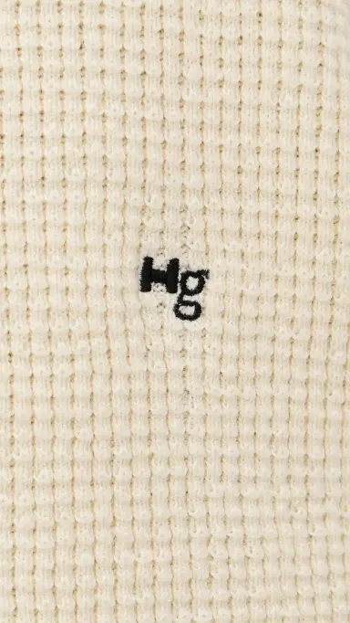 Hommegirls Waffle Knit Pullover Cream | Thumbnail 6 Hommegirls Waffle Knit Pullover Cream | Thumbnail 6