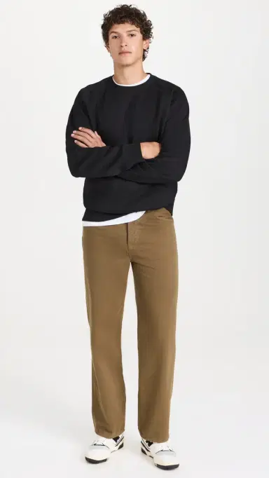 Carhartt WIP Chase Crewneck Sweatshirt Black/Gold | Thumbnail 5 Carhartt WIP Chase Crewneck Sweatshirt Black/Gold | Thumbnail 5
