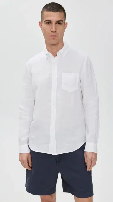 Alex Mill Linen Mill Shirt White | Thumbnail 2 Alex Mill Linen Mill Shirt White | Thumbnail 2