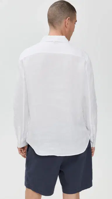 Alex Mill Linen Mill Shirt White | Thumbnail 3 Alex Mill Linen Mill Shirt White | Thumbnail 3