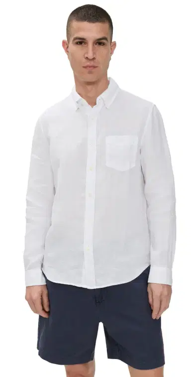 Alex Mill Linen Mill Shirt White | Thumbnail 1 Alex Mill Linen Mill Shirt White | Thumbnail 1