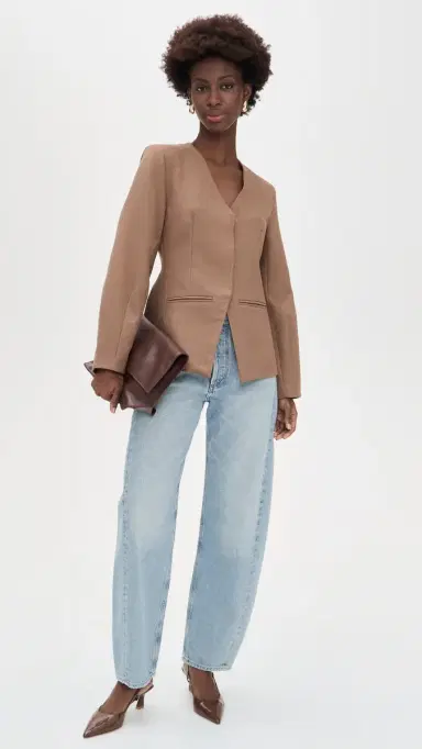 4th & Reckless Stanlie Blazer Taupe S | Thumbnail 5 4th & Reckless Stanlie Blazer Taupe S | Thumbnail 5
