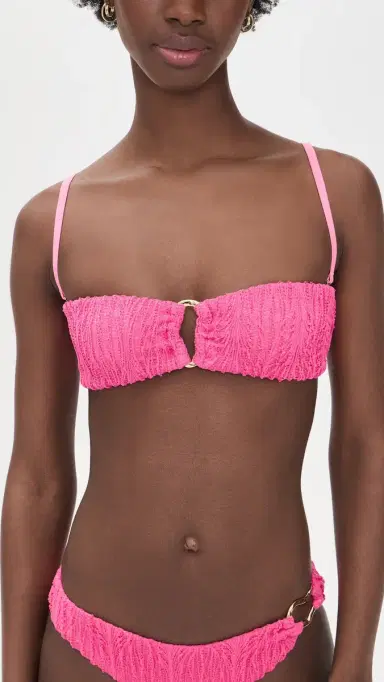 Peixoto Talia Bikini Top Pink Weave L | Thumbnail 2 Peixoto Talia Bikini Top Pink Weave L | Thumbnail 2