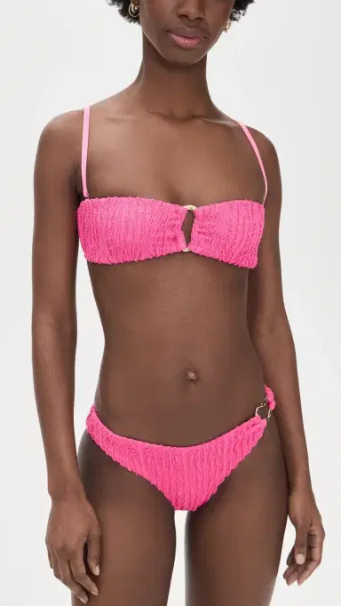 Peixoto Talia Bikini Top Pink Weave L | Thumbnail 5 Peixoto Talia Bikini Top Pink Weave L | Thumbnail 5