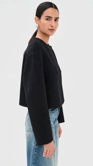 Sablyn Floren Cropped Double Breasted Coat Black | Thumbnail 4 Sablyn Floren Cropped Double Breasted Coat Black | Thumbnail 4