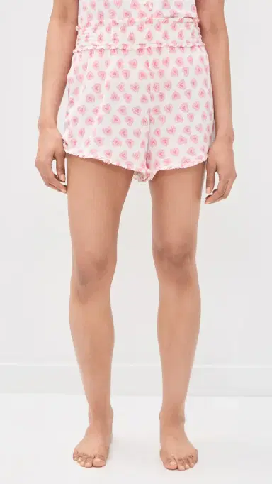 Hill House Home The Paige Pajama Set Doily Heart/Pink | Thumbnail 5 Hill House Home The Paige Pajama Set Doily Heart/Pink | Thumbnail 5