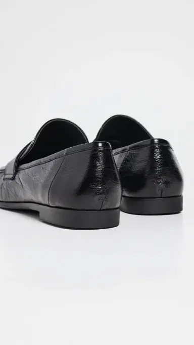 Black Suede Studio Arrow Loafers Black Crinkle Leather 37 | Thumbnail 4 Black Suede Studio Arrow Loafers Black Crinkle Leather 37 | Thumbnail 4