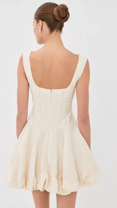 SIMKHAI Nattie Bubble Mini Dress White Multi | Thumbnail 3 SIMKHAI Nattie Bubble Mini Dress White Multi | Thumbnail 3