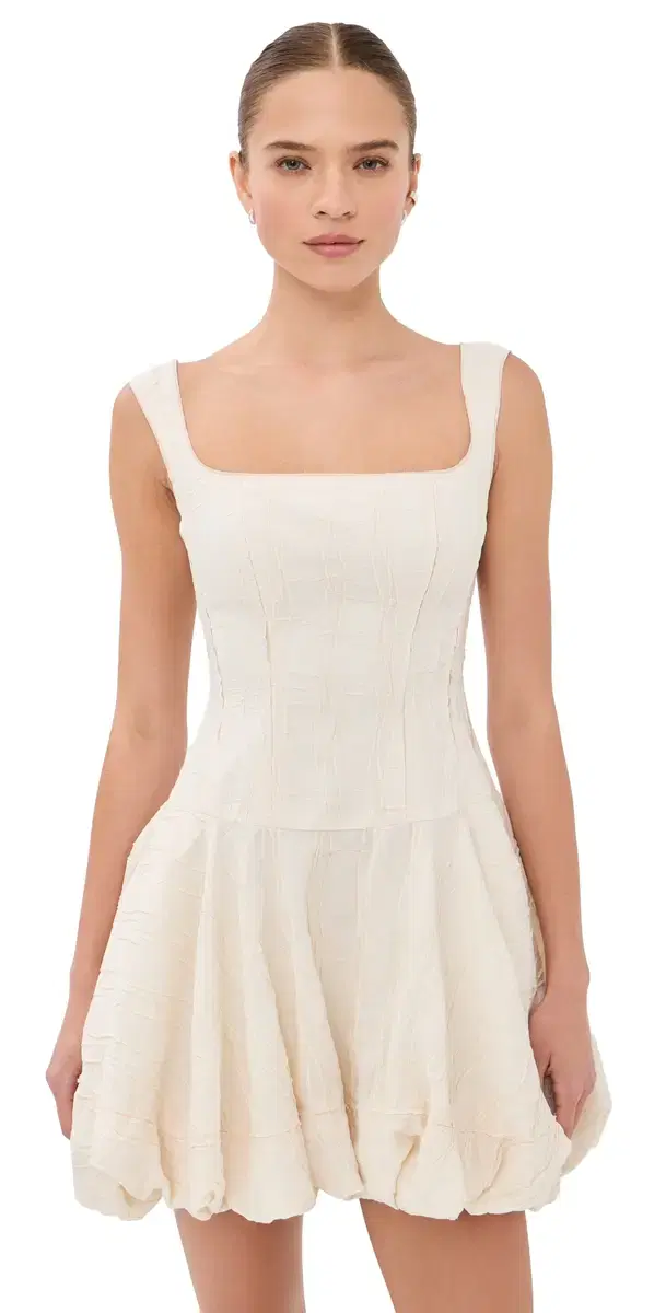 Nattie Bubble Mini Dress White Multi Nattie Bubble Mini Dress White Multi