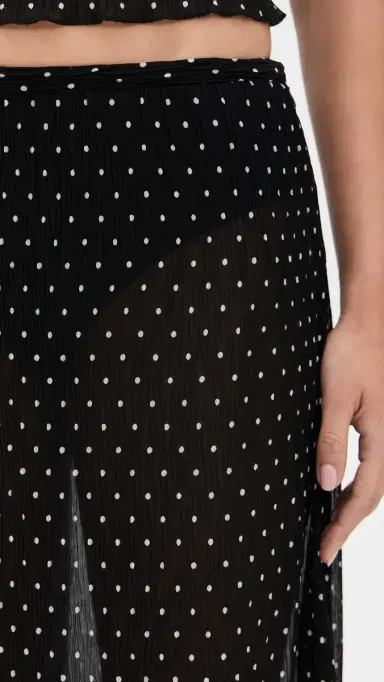 LIONESS Ford Maxi Skirt Onyx Polka | Thumbnail 6 LIONESS Ford Maxi Skirt Onyx Polka | Thumbnail 6
