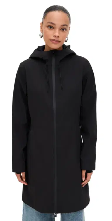 Rains Suva Hardshell ong Jacket Black | Thumbnail 1 Rains Suva Hardshell ong Jacket Black | Thumbnail 1