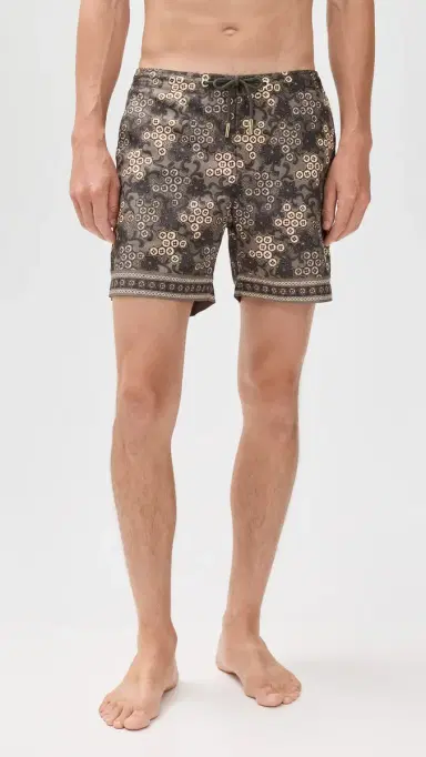 Orlebar Brown Bulldog Drawcord Paisley Bloom 6 Shorts Bronze | Thumbnail 2 Orlebar Brown Bulldog Drawcord Paisley Bloom 6 Shorts Bronze | Thumbnail 2