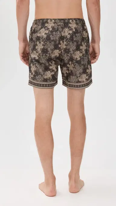 Orlebar Brown Bulldog Drawcord Paisley Bloom 6 Shorts Bronze | Thumbnail 3 Orlebar Brown Bulldog Drawcord Paisley Bloom 6 Shorts Bronze | Thumbnail 3