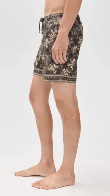 Orlebar Brown Bulldog Drawcord Paisley Bloom 6 Shorts Bronze | Thumbnail 4 Orlebar Brown Bulldog Drawcord Paisley Bloom 6 Shorts Bronze | Thumbnail 4