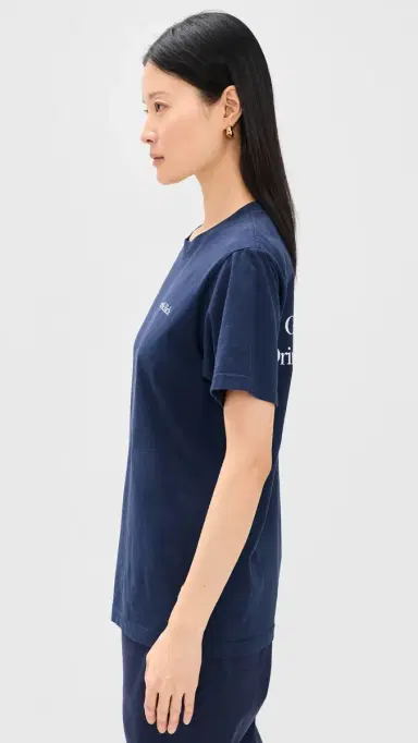 Sporty & Rich Play Tennis T-Shirt Dark Navy | Thumbnail 4 Sporty & Rich Play Tennis T-Shirt Dark Navy | Thumbnail 4