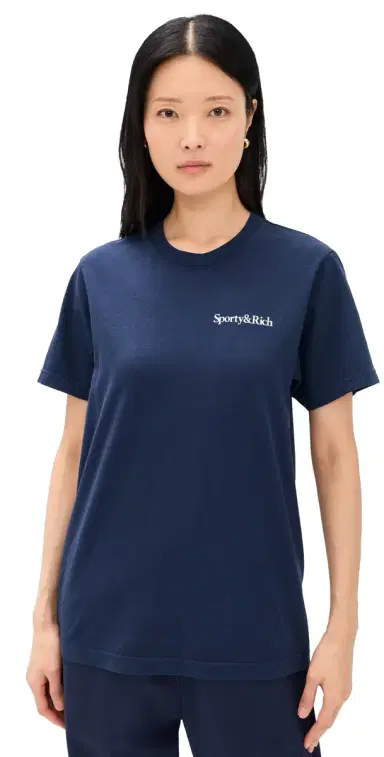 Sporty & Rich Play Tennis T-Shirt Dark Navy | Thumbnail 1 Sporty & Rich Play Tennis T-Shirt Dark Navy | Thumbnail 1