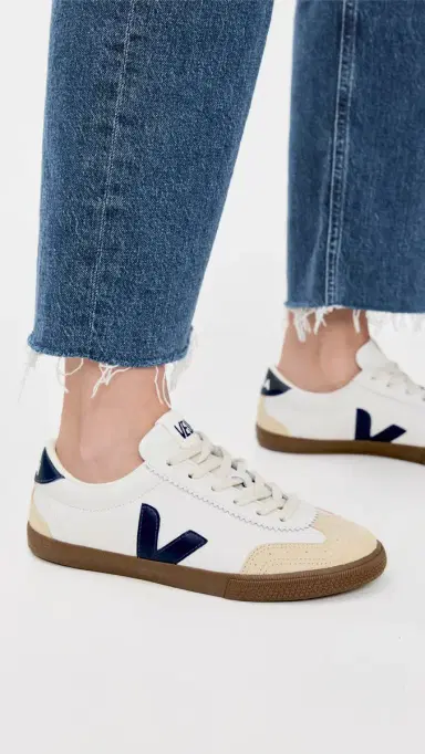 Veja Volley Sneakers White/Nautico/Bark | Thumbnail 3 Veja Volley Sneakers White/Nautico/Bark | Thumbnail 3