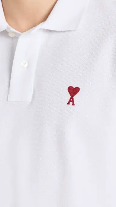 AMI De Coeur Polo Shirt White | Thumbnail 6 AMI De Coeur Polo Shirt White | Thumbnail 6