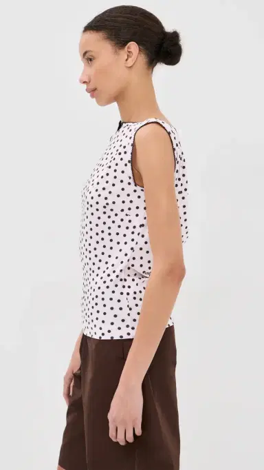 Caro Editions Alexa Top Pink/Brown Dots | Thumbnail 4 Caro Editions Alexa Top Pink/Brown Dots | Thumbnail 4