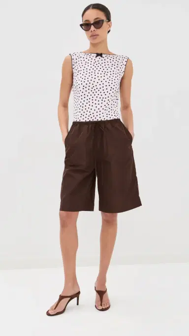 Caro Editions Alexa Top Pink/Brown Dots | Thumbnail 5 Caro Editions Alexa Top Pink/Brown Dots | Thumbnail 5