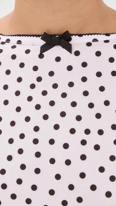 Caro Editions Alexa Top Pink/Brown Dots | Thumbnail 6 Caro Editions Alexa Top Pink/Brown Dots | Thumbnail 6