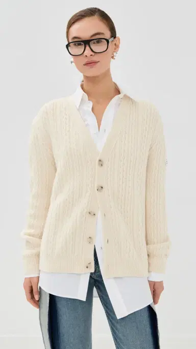 MM6 Maison Margiela Cardigan Off White | Thumbnail 2 MM6 Maison Margiela Cardigan Off White | Thumbnail 2