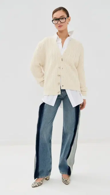 MM6 Maison Margiela Cardigan Off White | Thumbnail 5 MM6 Maison Margiela Cardigan Off White | Thumbnail 5