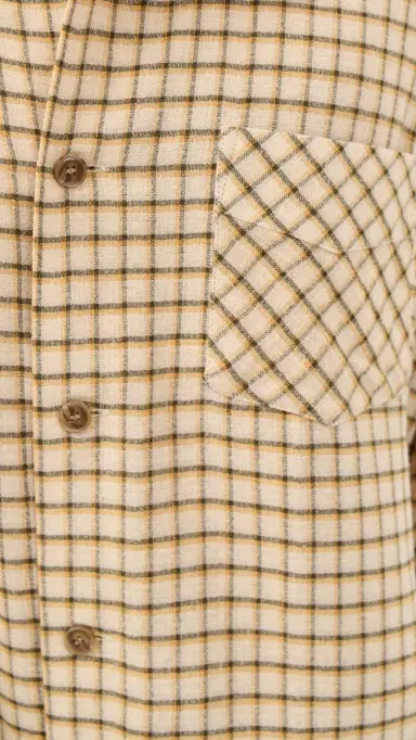 Stockholm Surfboard Club Club Overshirt Yellow Check | Thumbnail 6 Stockholm Surfboard Club Club Overshirt Yellow Check | Thumbnail 6