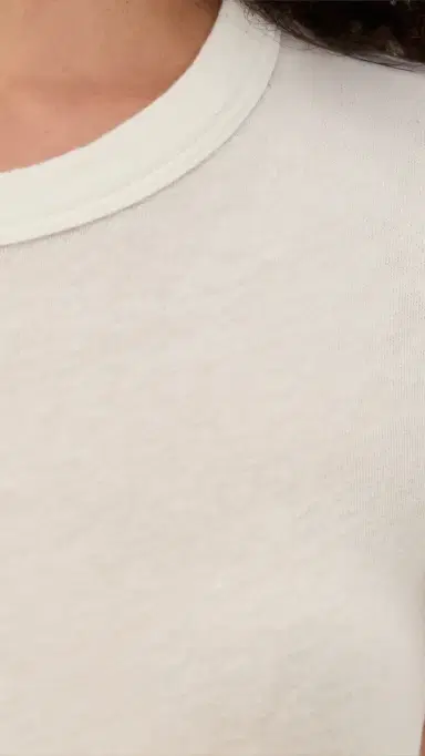 Cotton Citizen Marbella Cap Sleeve Tee Bone | Thumbnail 6 Cotton Citizen Marbella Cap Sleeve Tee Bone | Thumbnail 6