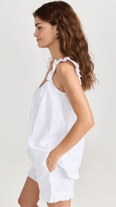 Petite Plume wiss Dots Camisole Short et White | Thumbnail 4 Petite Plume wiss Dots Camisole Short et White | Thumbnail 4