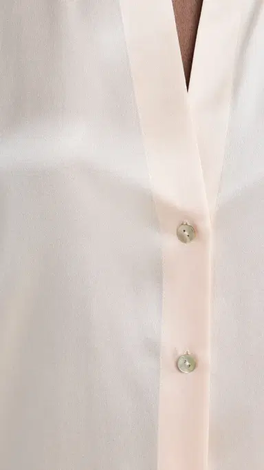 Vince Cap Sleeve Ruched Back Blouse Chiffon | Thumbnail 6 Vince Cap Sleeve Ruched Back Blouse Chiffon | Thumbnail 6