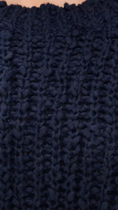 LE BOP Marina Pullover Boxy Sweater Navy | Thumbnail 6 LE BOP Marina Pullover Boxy Sweater Navy | Thumbnail 6