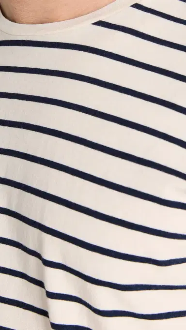 Nili Lotan Pierre T-Shirt Navy/ tripe | Thumbnail 6 Nili Lotan Pierre T-Shirt Navy/ tripe | Thumbnail 6