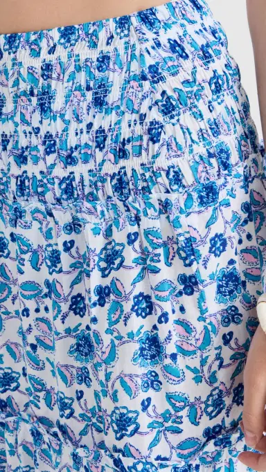 Playa Lucila Printed Ruffle Skirt Blue ulti | Thumbnail 6 Playa Lucila Printed Ruffle Skirt Blue ulti | Thumbnail 6