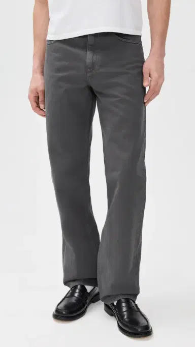 Theory Laurence Jeans x in Twill Denim 2 Carbon | Thumbnail 2 Theory Laurence Jeans x in Twill Denim 2 Carbon | Thumbnail 2