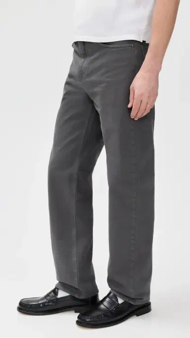 Theory Laurence Jeans x in Twill Denim 2 Carbon | Thumbnail 4 Theory Laurence Jeans x in Twill Denim 2 Carbon | Thumbnail 4