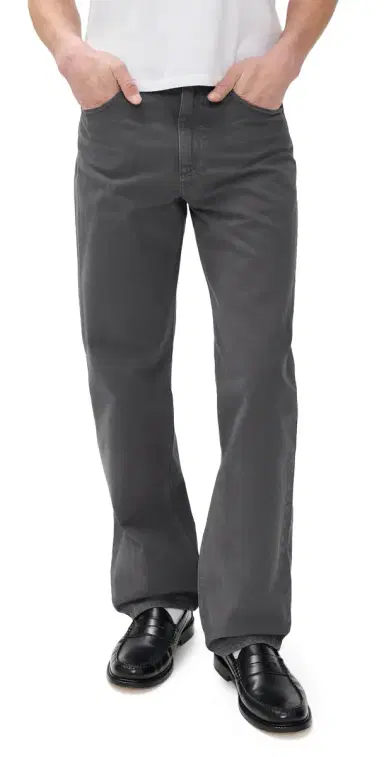Theory Laurence Jeans x in Twill Denim 2 Carbon | Thumbnail 1 Theory Laurence Jeans x in Twill Denim 2 Carbon | Thumbnail 1