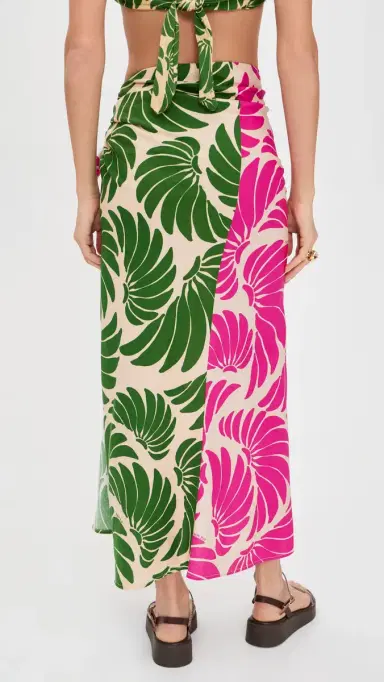 FARM Rio Banana Wings Midi Skirt Banana Wings Pink | Thumbnail 3 FARM Rio Banana Wings Midi Skirt Banana Wings Pink | Thumbnail 3