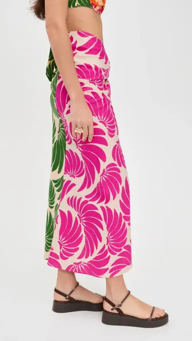 FARM Rio Banana Wings Midi Skirt Banana Wings Pink | Thumbnail 4 FARM Rio Banana Wings Midi Skirt Banana Wings Pink | Thumbnail 4